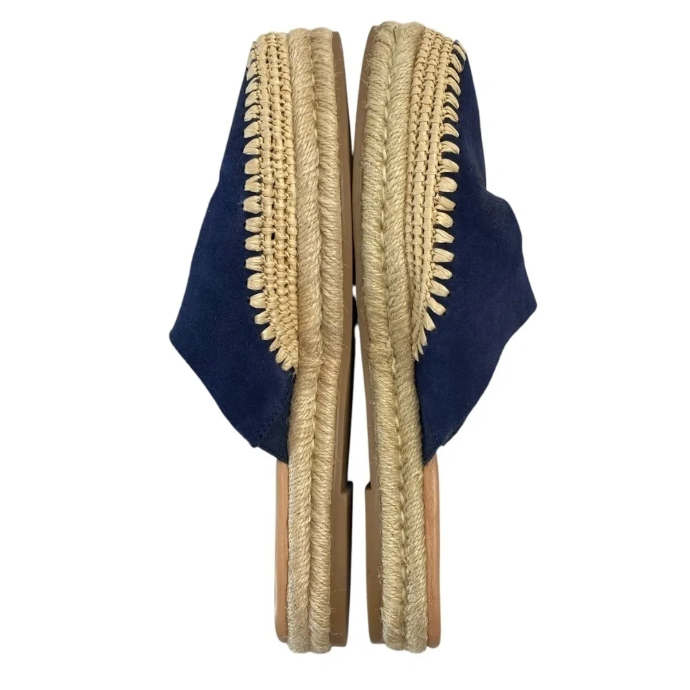 SAM EDELMAN Austin Espadrille Mules Women’s Size 8 in Blue